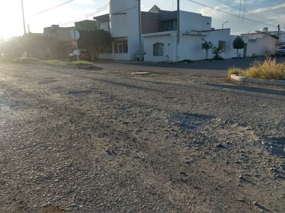 El pavimento se encuentra en muy malas condiciones. (EL SIGLO DE TORREÓN)