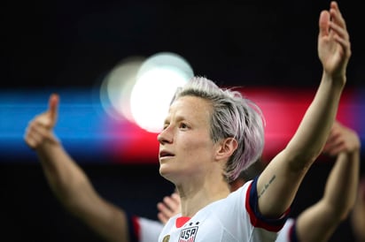 Megan Rapinoe aprovechó su doblete ante el equipo anfitrión para ensalzar a la comunidad lésbico-gay. (AP)