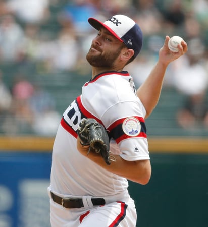 Lucas Giolito no aceptó carreras en cinco entradas de trabajo. (AP)