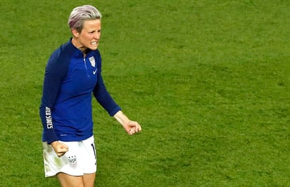 Megan Rapinoe ha sido importante para que EUA avance a la final. (ARCHIVO)