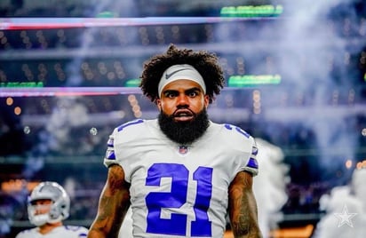 Ezekiel Elliott tuvo en mayo pasado, un incidente con un guardia de seguridad en un festival de música en Las Vegas. (ESPECIAL)