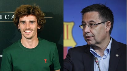 Uno de los nombres propios de la rueda de prensa fue el de Griezmann, de quien Bartomeu dijo que existe interés para acometer su fichaje. (ARCHIVO)