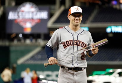 El año pasado, Alex Bregman, decidió el Juego de las Estrellas en la décima entrada disputada en Washington. (ARCHIVO)