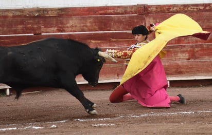 Arturo aprende día a día, soñando con entregarle a la Comarca Lagunera, un nuevo matador de toros. (ARCHIVO)