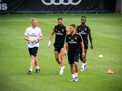 Los jugadores merengues durante la pretemporada en Canadá. (ESPECIAL)