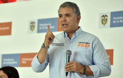 Iván Duque ha dicho anteriormente que no claudicará ante ataques. (ARCHIVO)