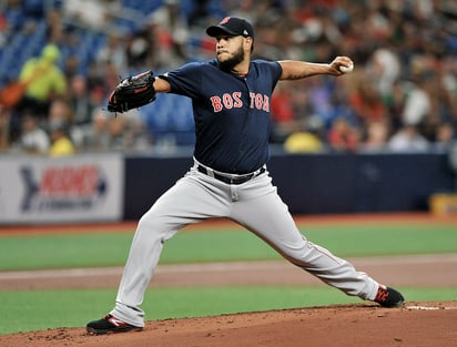 Eduardo Rodríguez sólo aceptó dos imparables en la victoria de Boston 9-4 sobre los Rays.