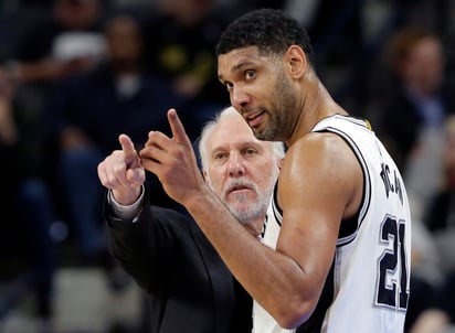 Tim Duncan jugó 19 temporadas con los Spurs de San Antonio, con los que ganó cinco campeonatos.