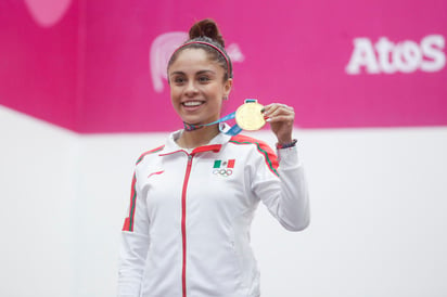 La raquetbolista mexicana ha logrado nueve medallas de oro, con lo que se vuelve en la máxima atleta mexicana en ganar esa cantidad de metales áureos en la historia. (ARCHIVO)