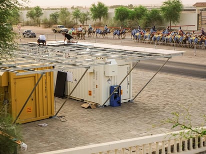 El primer prototipo del llamado 'Solar Air Water Energy Resource' tiene capacidad de producir por ahora unos 100 litros de agua potable por día. (ARCHIVO)
