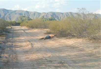 En el sitio, a un costado de la breña, se ubicaron los cadáveres que a simple vista se apreciaban con un impacto de bala a la altura de la nuca. (EL SIGLO)