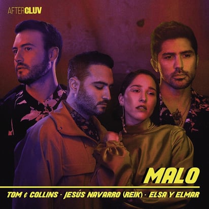 Sencillo. Esta es la portada del tema Malo que congrega a Jesús Navarro, Elsa, Tom y Collins. (CORTESÍA UNIVERSAL MUSIC)