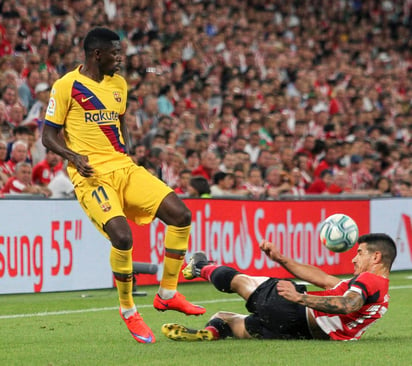 Ousmane tuvo actividad en el primer encuentro de LA Liga ante el Athletic Club. (ARCHIVO)