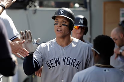 Aaron Judge bateó de 5-3. (AP)