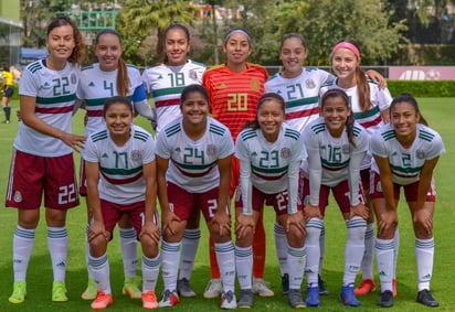 El 'Tri' Sub-20 femenil se alista para buscar su boleto a la Copa del Mundo. (CORTESÍA)