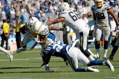 Austin Ekeler fue la figura en este encuentro. (AP)