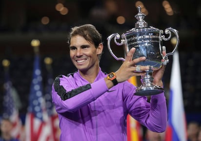 Nadal venció a Medvedev con parciales de 7-5, 6-3, 5-7, 4-6 y 6-4. (AP)