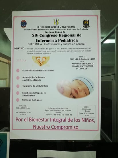 El curso tendrá un valor curricular de 20 horas y está avalado por la Secretaría de Salud. (EL SIGLO DE TORREÓN)