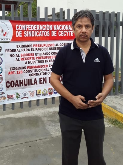 Benjamín Zapata explicó que autoridades del subsistema de Educación Media y de la confederación de sindicatos se reunieron con funcionarios de Hacienda, quienes se comprometieron a liberar los nueve mil millones de pesos retenidos. (EL SIGLO COAHUILA)