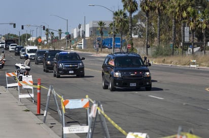 Trump arribó a California, un territorio hostil para él, el martes procedente de Nuevo México, en el marco de una gira de recaudación de fondos que lo llevó a San Francisco.