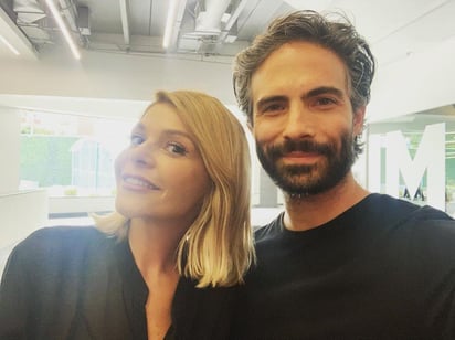  Itatí Cantoral y Osvaldo Benavides causaron sensación tras compartir una imagen de su encuentro. (ESPECIAL)