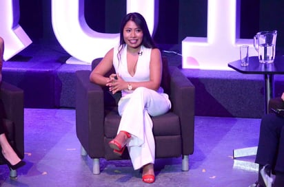 Evento. Yalitza Aparicio participó en el foro de He for She que se llevó a cabo en Monterrey. (AGENCIAS) 