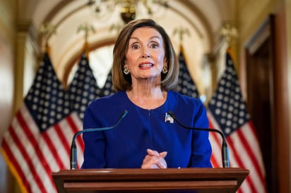 Nancy Pelosi, anunció este martes que el Congreso iniciará un juicio político contra el mandatario estadounidense Donald Trump. (ARCHIVO)