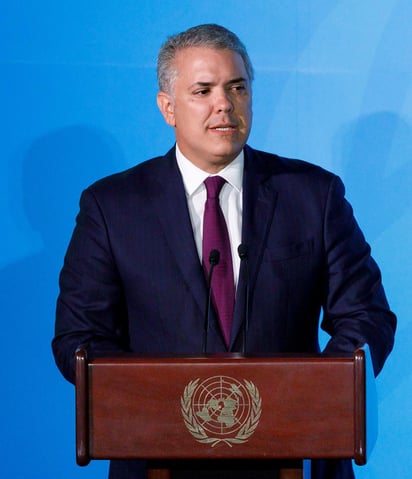 El presidente de Colombia, Iván Duque, denunció este miércoles en la Asamblea General de la ONU que el régimen de Venezuela hace parte de la cadena del 'terrorismo transnacional'. (ARCHIVO)