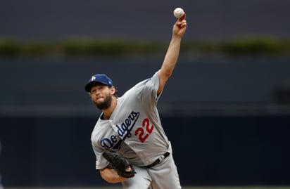 Clayton Kershaw fue abridor en el duelo ante los Padres. (AP) 