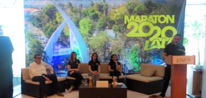 Fue presentado el Maratón Internacional Lala 2020, a realizarse el domingo uno de marzo del próximo año. (HUMERTO VAZQUEZ)