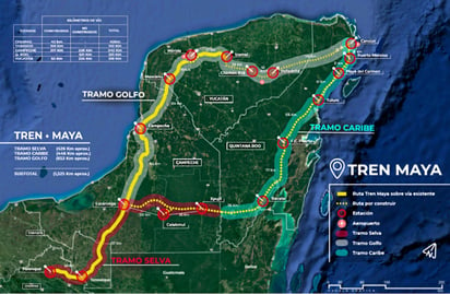 La propuesta del Tren Maya es que tenga cinco estaciones.