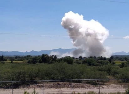 La explosión se registró al medio día del viernes.