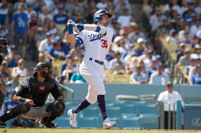 De los bateadores que están en playoffs, Cody Bellinger es el que más jonrones pegó en la campaña, con 47. (AP)