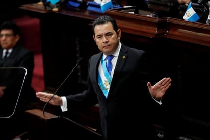 El presidente de Guatemala, Jimmy Morales, anteriormente acusó a los medios de ser esclavos de la Cicig. (ARCHIVO)