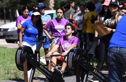 La disciplina del crossfit fue implementada en esta edición de los juegos Intercampus Deportivos, que tuvieron sede en Torreón. (JESÚS GALINDO) 