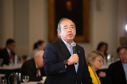 El expresidente panista Felipe Calderón Hinojosa (2006-2012) declinó la invitación de la sociedad de alumnos del Instituto Tecnológico y de Estudios Superiores de Monterrey de participar en Simposio Internacional de Derecho. (ARCHIVO)