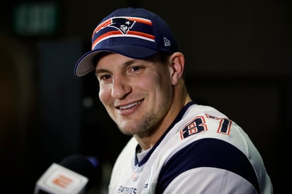 Gronkowski debutará en la previa del duelo de mañana. (ARCHIVO) 