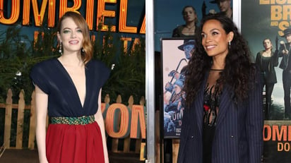 Las actrices Emma Stone y Rosario Dawson reinaron este jueves en la alfombra roja previa al estreno de Zombieland: Double Tap, la secuela de Zombieland. (ARCHIVO)