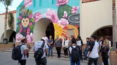 Ciudad Mural Piedras Negras es un proyecto que inició en el mes de agosto y en el que participó el Colectivo Tomate, así como el programa Comex por un México Bien Hecho y el Ayuntamiento de Piedras Negras. (EL SIGLO COAHUILA)