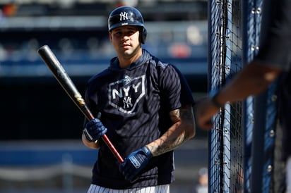 Gary Sánchez sólo tiene 2 hits en 21 turnos al bat en estos playoffs; también ha sido criticado también por su defensiva. (AP) 