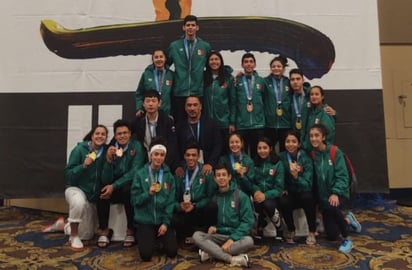 Los juveniles realizaron un gran papel en Las Vegas, donde obtuvieron un gran número de medallas dentro de sus categorías. (Cortesía FMTKD)