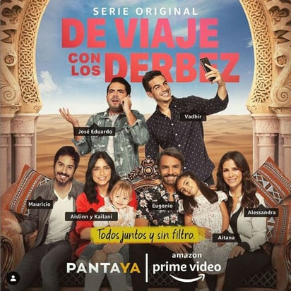 Programa. El viaje familiar de los Derbez quedó documentado y podrá verse desde hoy a través de Amazon Prime. (ESPECIAL) 