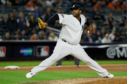 La última salida a la lomita por parte de Sabathia se dio el 17 de octubre en la final de conferencia ante los Astros de Houston. (ARCHIVO)