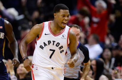 Kyle Lowry fue pieza clave en el triunfo de los Raptors 130-122 sobre Pelícanos. (AP)