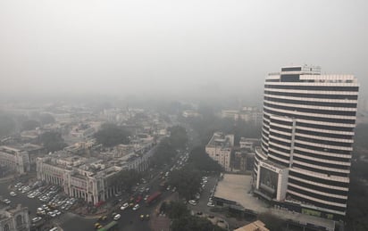 La polución en la ciudad generalmente aumenta alrededor de principios de noviembre. (ARCHIVO)