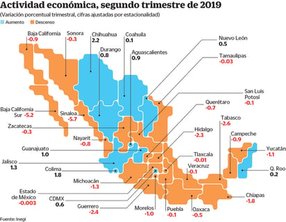 De acuerdo con los indicadores cíclicos de la economía mexicanos presentados ayer por el Instituto Nacional de Estadística y Geografía (Inegi), la economía mexicana muestra signos de debilidad. (EL UNIVERSAL)