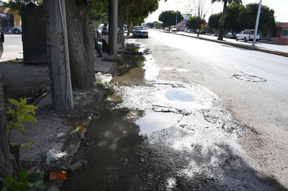 Llevan más de seis meses con una fuga de agua potable en la vialidad.