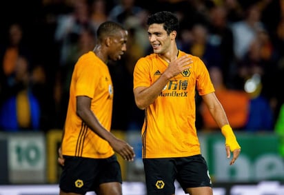 Raúl anotó ayer el gol del triunfo de los Wolves ante el Slavia Bratislava dentro de la Europa League. (ARCHIVO)