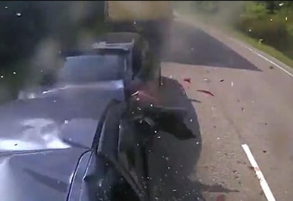 Accidente ocurrido en Inglaterra. (CAPTURA) 