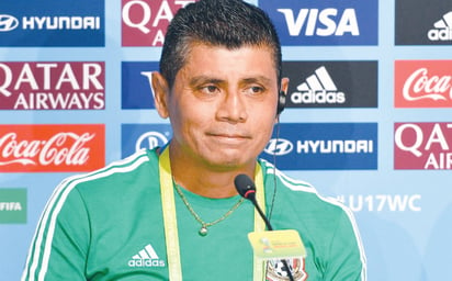 Marco Antonio Ruiz, técnico del 'Tri' Sub-17, mencionó que deben salir concentrados para el juego de hoy. (CORTESÍA)